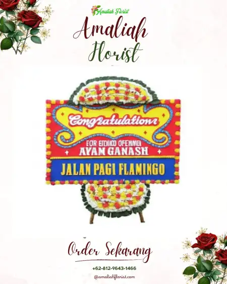 Sewa Papan Bunga Graha Telkom Bandung